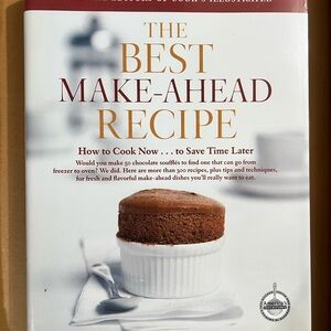 White and Brown Kitchen Cookbook for Make-Ahead Recipes
